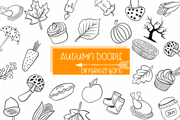 Autumn Doodle: A Sketchy Font for Creative Craft Projects