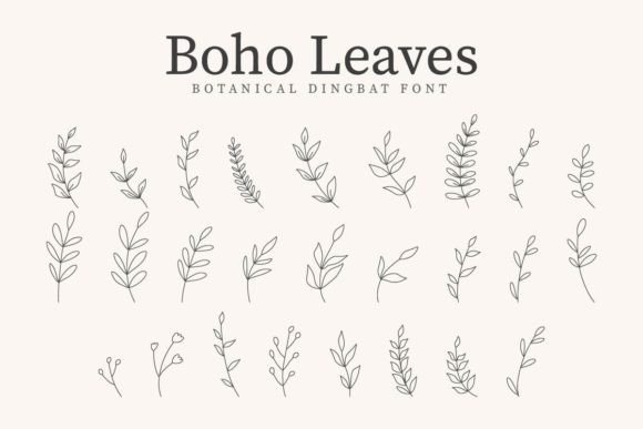 Boho Leaves: A Font That Adds Soul to Campaigns