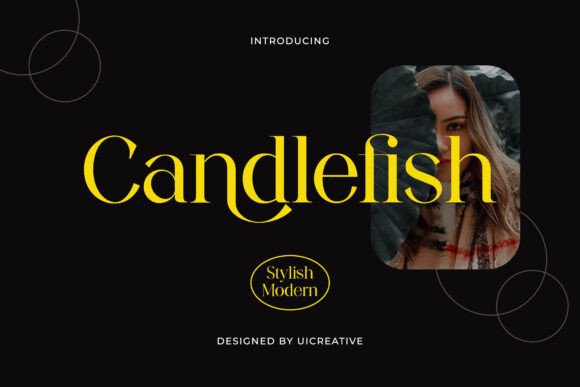 Candlefish Serif Font for Crafters and Designers