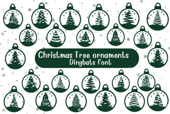 Christmas Tree Ornaments: A Festive Font for Creative Projects