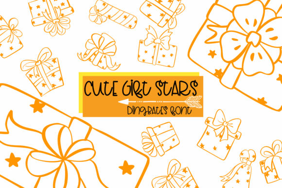 Cute Gift Stars Font for Web Design