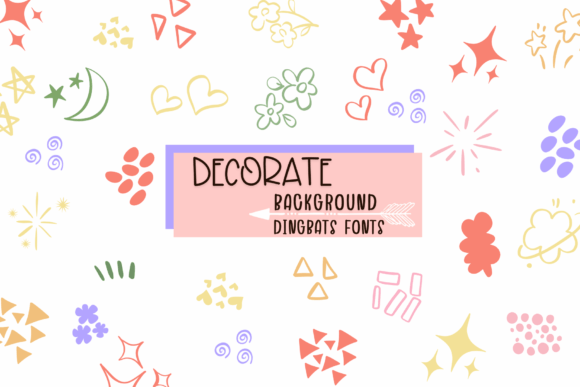 Decorate Background: A Font for Creative Expression