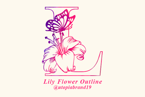 Font That Speaks Volumes: Lily Flower Outline in Action