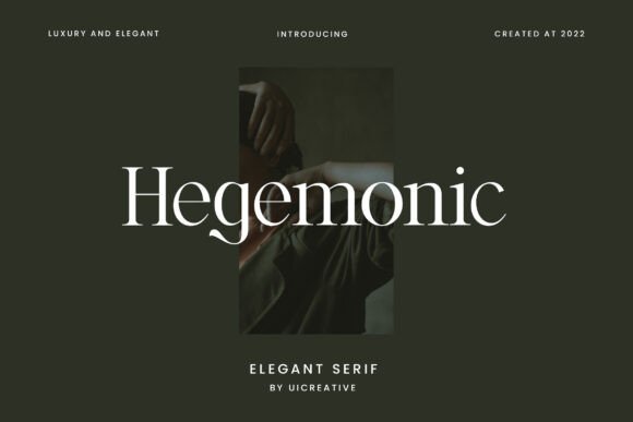 Hegemonic: A Serif Font with Bold Editorial Potential