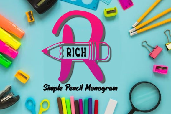 Simple Pencil Monogram: A Versatile Font for Web Design