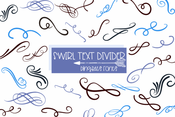 Swirl Text Divider: A Font for Creative Expression