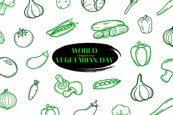 World Vegetarian Day: A Sketchy Font for Creative Projects
